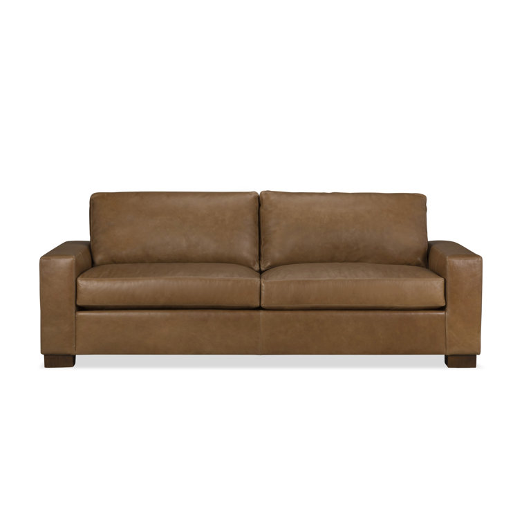 Jonie 91'' Genuine Leather Sleeper Sofa & Reviews Joss & Main